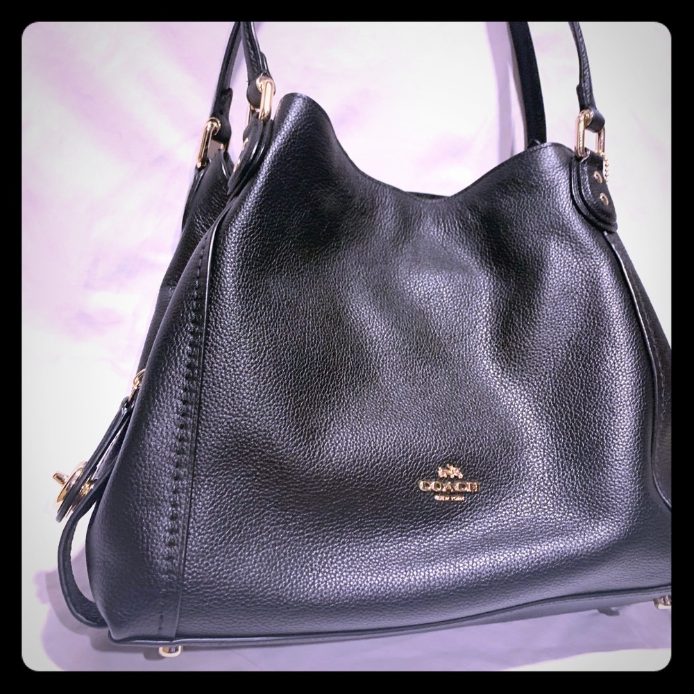 black coach handbag